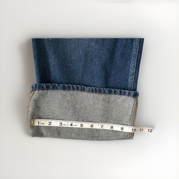 We The Free Major Leagues High Rise Cuff Crop Jean Womens 31 Carpenter - Picture 8 of 16